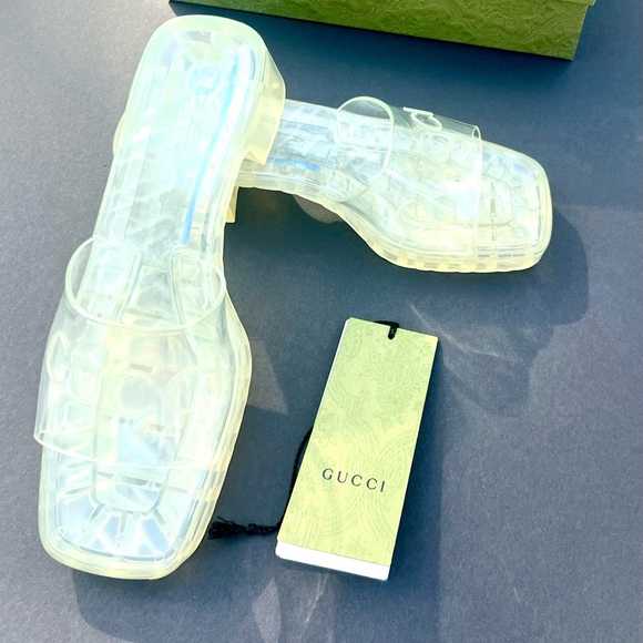 GUCCI slide platform sandal clear size 8
(B 5) - Picture 2 of 10